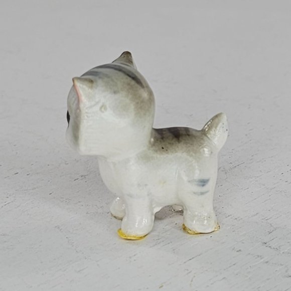 Vintage Josef Originals George Good Kitten Cat Miniature Figurine Gray Tabby - Picture 3 of 8